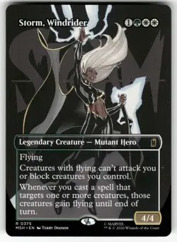 Storm, Windrider (Borderless) 375 Marvel Super Heroes Magic: The Gathering NM - Image 1