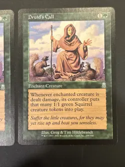 2x Druid's Call Odyssey MTG NM UP Magic - Image 3