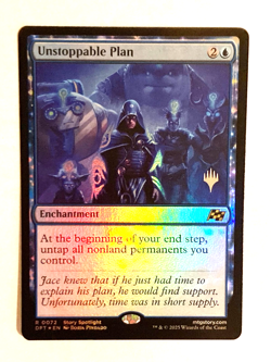 MTG - Unstoppable Plan / Aetherdrift / Promo Pack / Foil / NM - Image 1