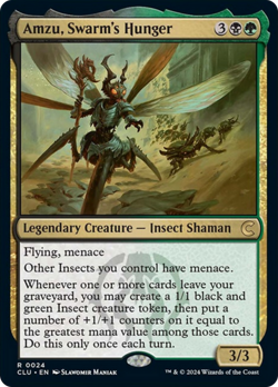 Amzu, Swarm's Hunger [Ravnica: Clue Edition] Magic MTG - Image 1