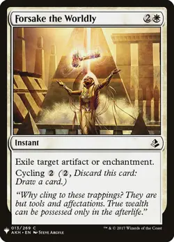 Forsake the Worldly [Mystery Booster] Magic MTG - Image 1