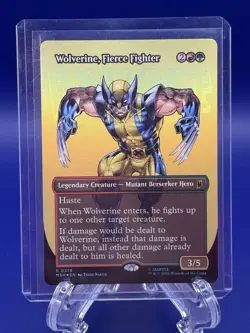 Wolverine, Fierce Fighter (Borderless) Marvel Super Heroes Foil - Image 1
