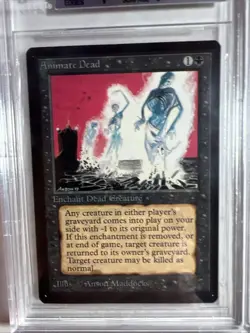 MTG BETA Animate Dead BGS 8.5 NM-MT+ (9.5 centering) 1993 - Image 3