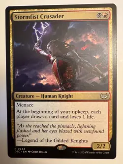 MTG Magic Stormfist Crusader 0234 Commander: Duskmourn: House of Horror DSC - Image 1