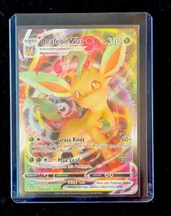 Pokemon Card Leafeon VMAX SWSH07: Evolving Skies #008/203 Ultra Rare - Image 3