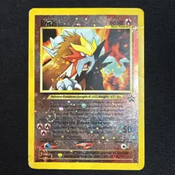Pokemon TCG Entei #34 WOTC Black Star Promo Cosmos Holo Swirl Card - Image 1