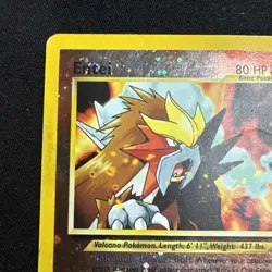 Pokemon TCG Entei #34 WOTC Black Star Promo Cosmos Holo Swirl Card - Image 4