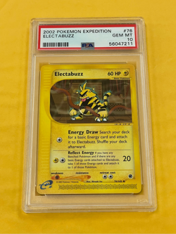2002 Pokemon Expedition Electabuzz #76/165 PSA 10 GEM MINT - Image 1