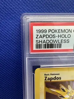 1999 POKEMON BASE SET SHADOWLESS #16 ZAPDOS HOLO PSA 9 *New Cert - Image 3