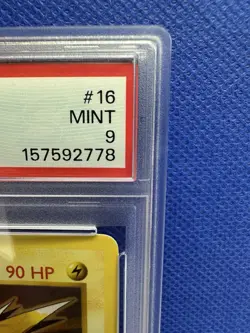 1999 POKEMON BASE SET SHADOWLESS #16 ZAPDOS HOLO PSA 9 *New Cert - Image 4