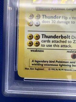 1999 POKEMON BASE SET SHADOWLESS #16 ZAPDOS HOLO PSA 9 *New Cert - Image 5