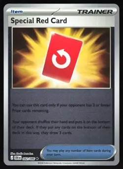Special Red Card 082/086 Uncommon Chaos Rising Pokemon Reverse Holo Near Mint - Image 1
