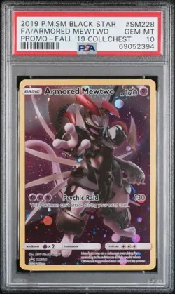 PSA 10 Armored Mewtwo - SM228 - Black Star Promo - Pokemon - Read Description - Image 1