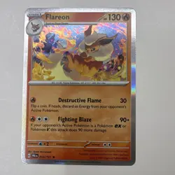The Pokemon Company SV: Prismatic Evolutions Flareon 013/131 Holo Rare HP130 EN - Image 1