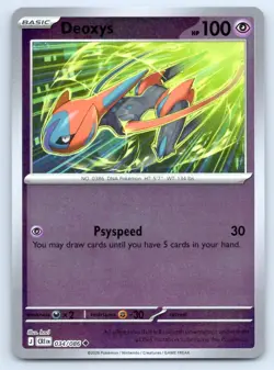 Pokemon Deoxys Chaos Rising ME04 REVERSE HOLO UC 034/086 NM - Image 1