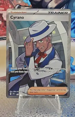 Pokemon TCG Cyrano Trainer Surging Sparks Ultra Rare Card 230/191 CJ - Image 1