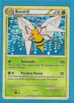 Pokemon Unleashed "Beedrill" 12/95 Rare X1 - Image 1