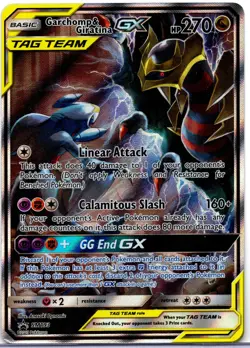 GARCHOMP & GIRATINA GX TAG TEAM 2019 POKEMON TCG SUN & MOON PROMO #SM193! - Image 1