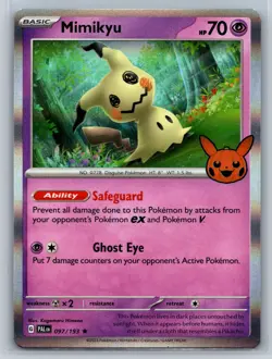 Mimikyu 97/193 Paldea Evolved Trick or Trade Rare Holo Pokemon TCG 2023 - Image 1
