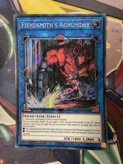 YuGiOh! Fiendsmith’s Agnumday Prismatic Secret Rare MP25-EN109 - Image 1