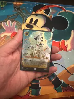 Disney Lorcana Pongo Determined Father Enchanted Foil 223/204 EN 9 - Image 1