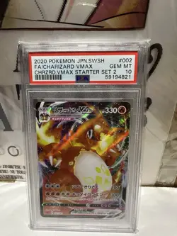 2020 Pokemon Japanese SWSH Charizard VMAX Starter Set #002 PSA 10 GEM MT - Image 1