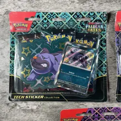 Pokemon Paldean Fates Tech Sticker Collection SET of 3 NEW 1 Of Each Artwork - Image 3