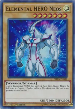 1x (NM) Elemental HERO Neos - SHVA-EN031 - Super Rare - 1st Edition YuGiOh - Image 1
