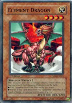 1x (LP) Element Dragon - SOD-EN023 - Common - 1st Edition YuGiOh - Image 1