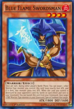 1x (LP) Blue Flame Swordsman - LDK2-ENJ14 - Common - 1st Edition YuGiOh - Image 1