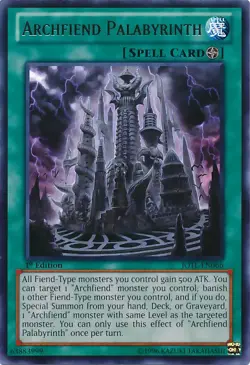 1x (NM) Archfiend Palabyrinth - JOTL-EN066 - Rare - 1st Edition YuGiOh - Image 1