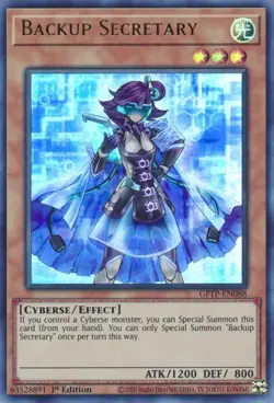 1x (NM) Backup Secretary - GFTP-EN088 - Ultra Rare - 1st Edition YuGiOh - Image 1