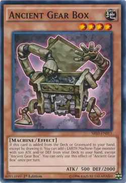 1x (NM) Ancient Gear Box - SR03-EN011 - Common - 1st Edition YuGiOh - Image 1