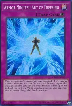 1x (LP) Armor Ninjitsu Art of Freezing - OP02-EN012 - Super Rare YuGiOh - Image 1