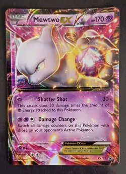 Pokemon TCG Mewtwo EX XY107 Black Star Promo Card 2016 - Image 1