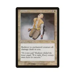 Pariah MTG Urza's Saga Rare LP Lightly Played Single Card - Image 1
