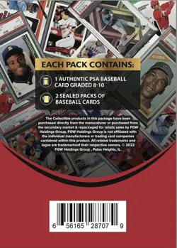 Zoo Packs MLB Baseball PSA Graded Card Mystery Power Pack - Amazon Exclusive - Image 2