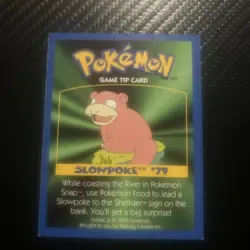 Pokemon: SLOWPOKE #79 [Game Tip Card] [Kellogg's Canada Cereal Promo (1999)] - Image 1
