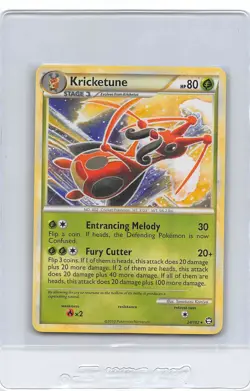 KRICKETUNE 24/102 - NON-HOLO RARE - Triumphant - 2010 Pokemon CARD - NM - Image 1
