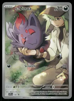 N's Zorua - 189 Promo Holo NM Pokemon SV: Scarlet & Violet Promo Cards - Image 1
