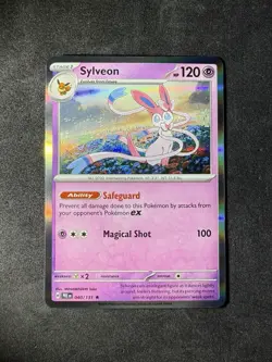 Sylveon Prismatic Evolutions Reverse Holo Card 40/131 Pokemon Card - Image 1