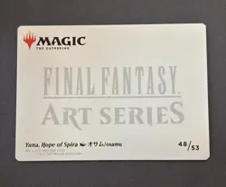Yuna, Hope of Spira Art Series-GOLD STAMPED Signature 48-MTG Final Fantasy-NM - Image 2