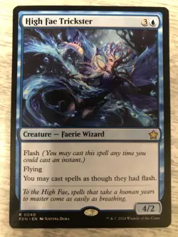 MTG Magic 1 x High Fae Trickster Foundations NM FREE SHIPPING - Image 1