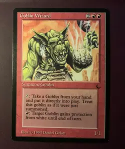 MTG Goblin Wizard The Dark English Rare. "Hot" - Image 2