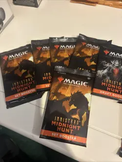 MTG Innistrad Midnight Hunt Set Booster Pack Lot Of 10 And Plus 1 Draft Booster - Image 2