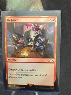 By Force - Transformers Roll Out or Rise Up Secret Lair Magic the Gathering - Image 1