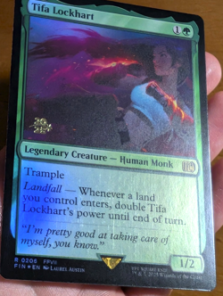 Tifa Lockhart - Pre-release Foil Stamped Promo - Final Fantasy MTG - Image 2