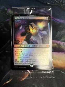 The Soul Stone Marvel's Spider-Man Foil Prerelease Stamp (SEALED) - Image 1