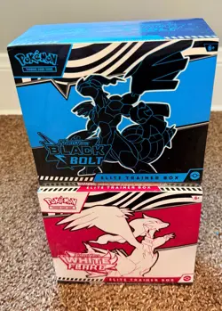 Pokemon TCG Black Bolt and White Flare ETB Set - Image 1