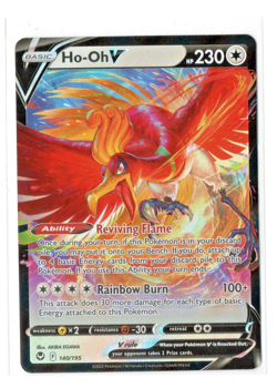 Pokemon TCG - Ho-Oh V 140/195 Silver Tempest - Ultra Rare Holo - Game Freak - NM - Image 1